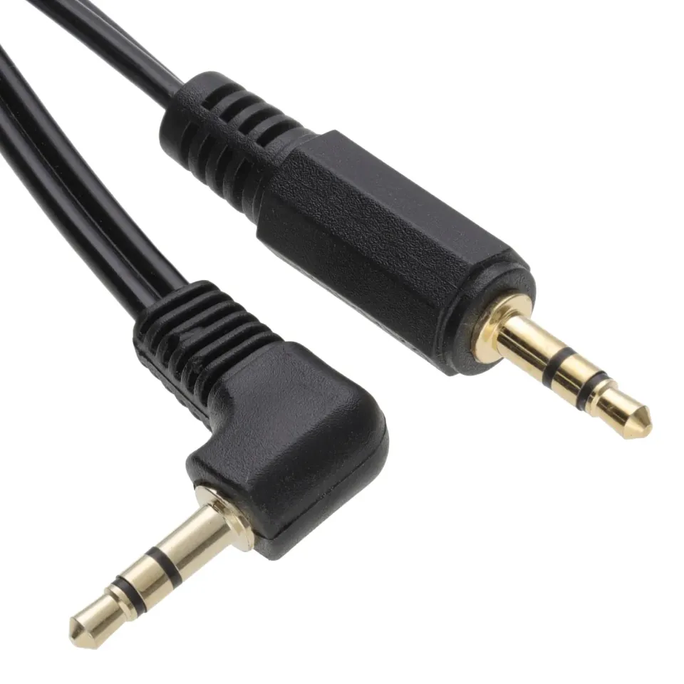 Kenable 3,5mm Klinkenkabel Winkelstecker 1m Schwarz