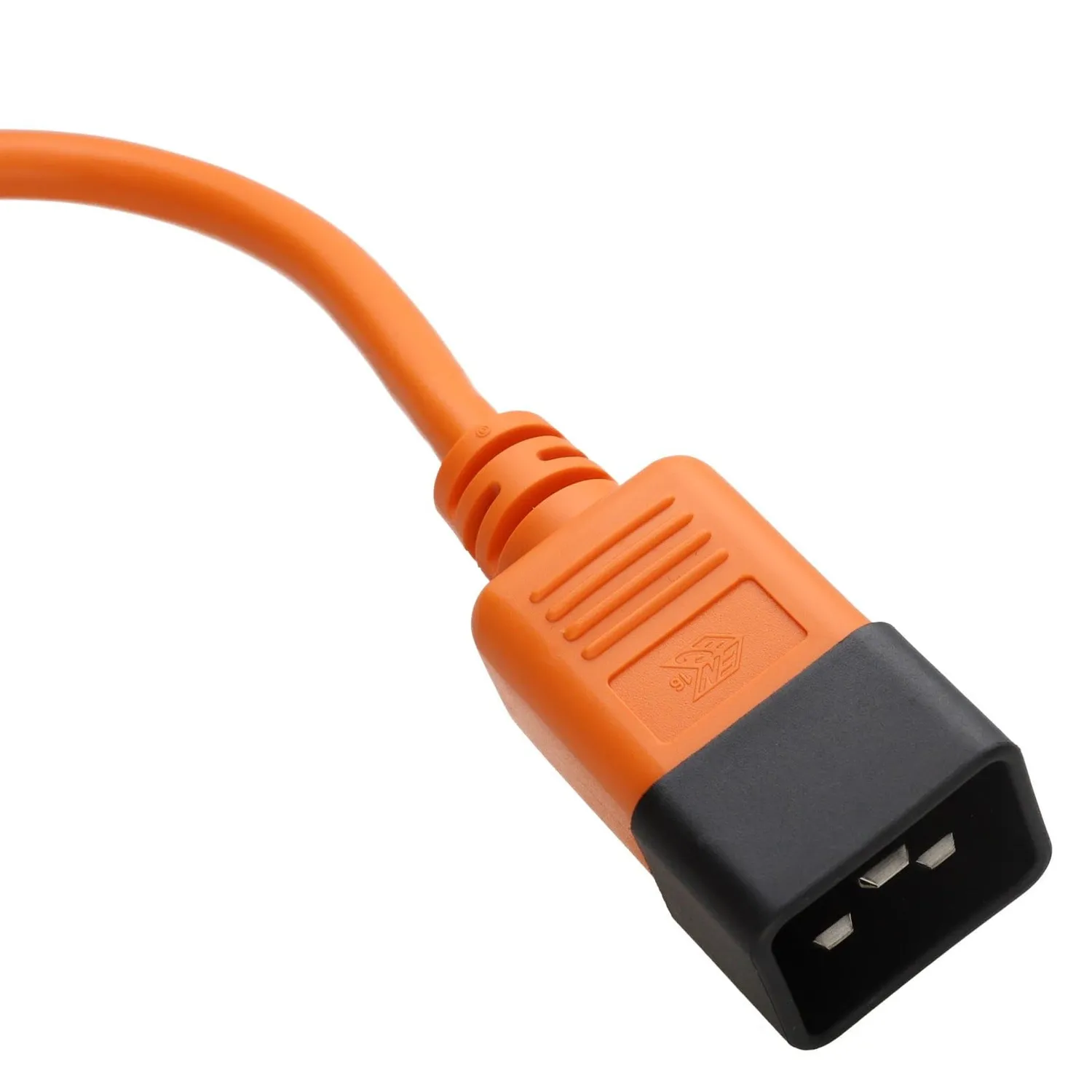Kenable C19 auf C20 Server Stromkabel 0,5 m orange