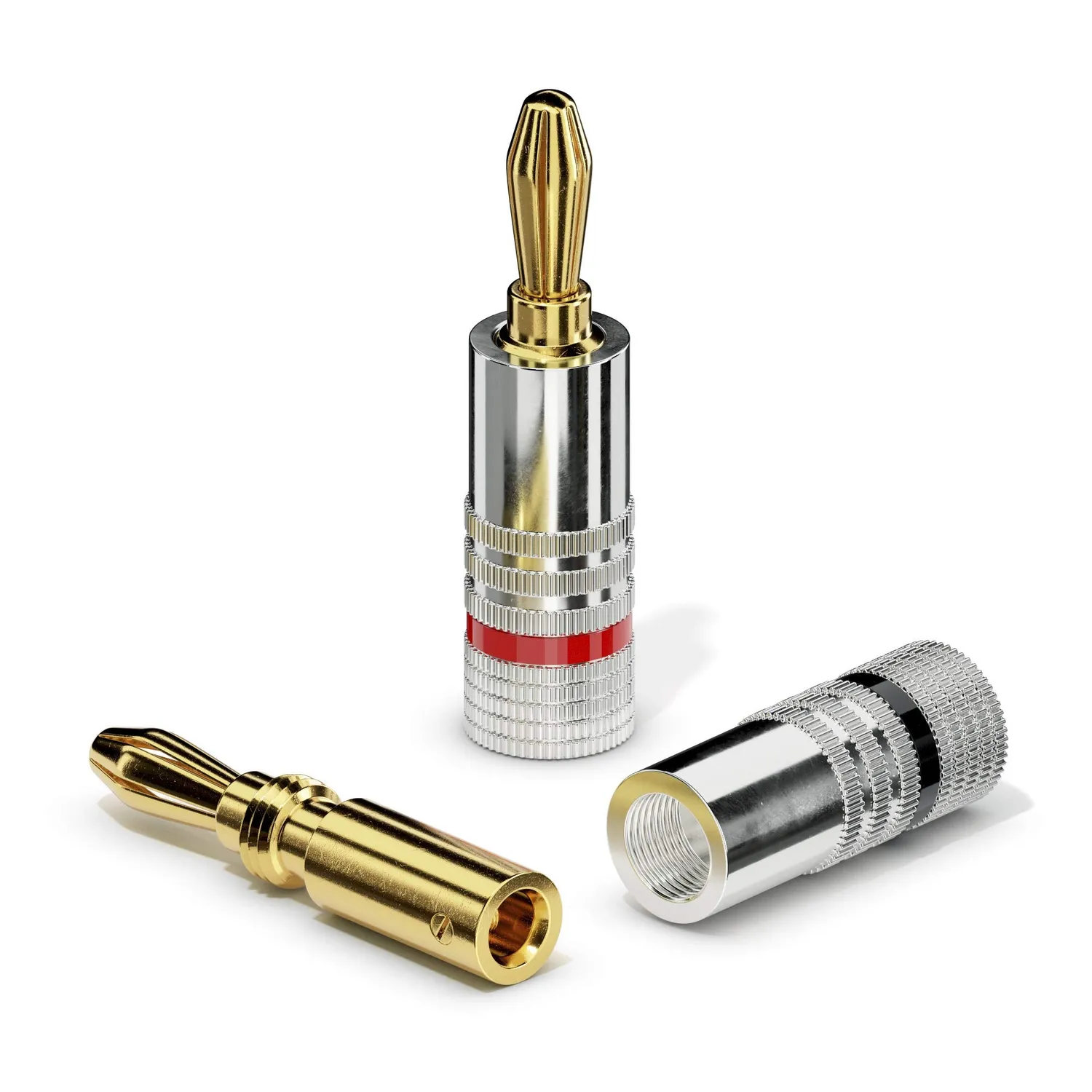 Sonero S-SC000-04 Bananenstecker 4er-Set vergoldet 6mm²