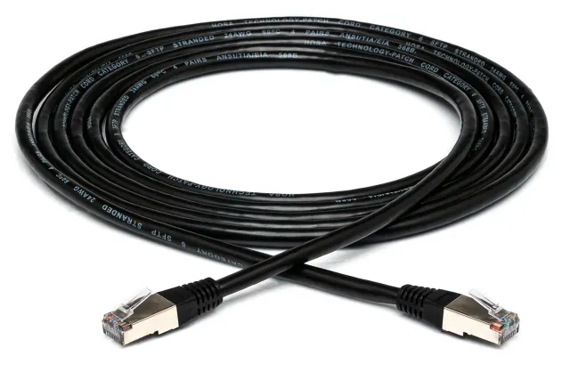 Hosa CAT-600BK Cat-6-Netzwerkkabel schwarz