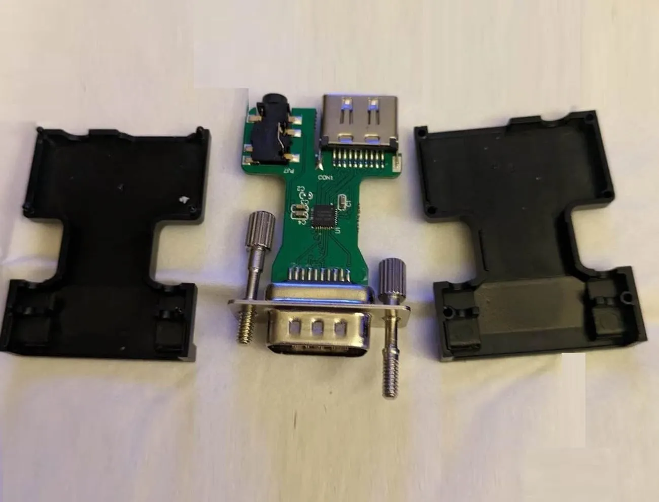 JAMEGA HDMI auf VGA Adapter 1080p Audio 1er Pack