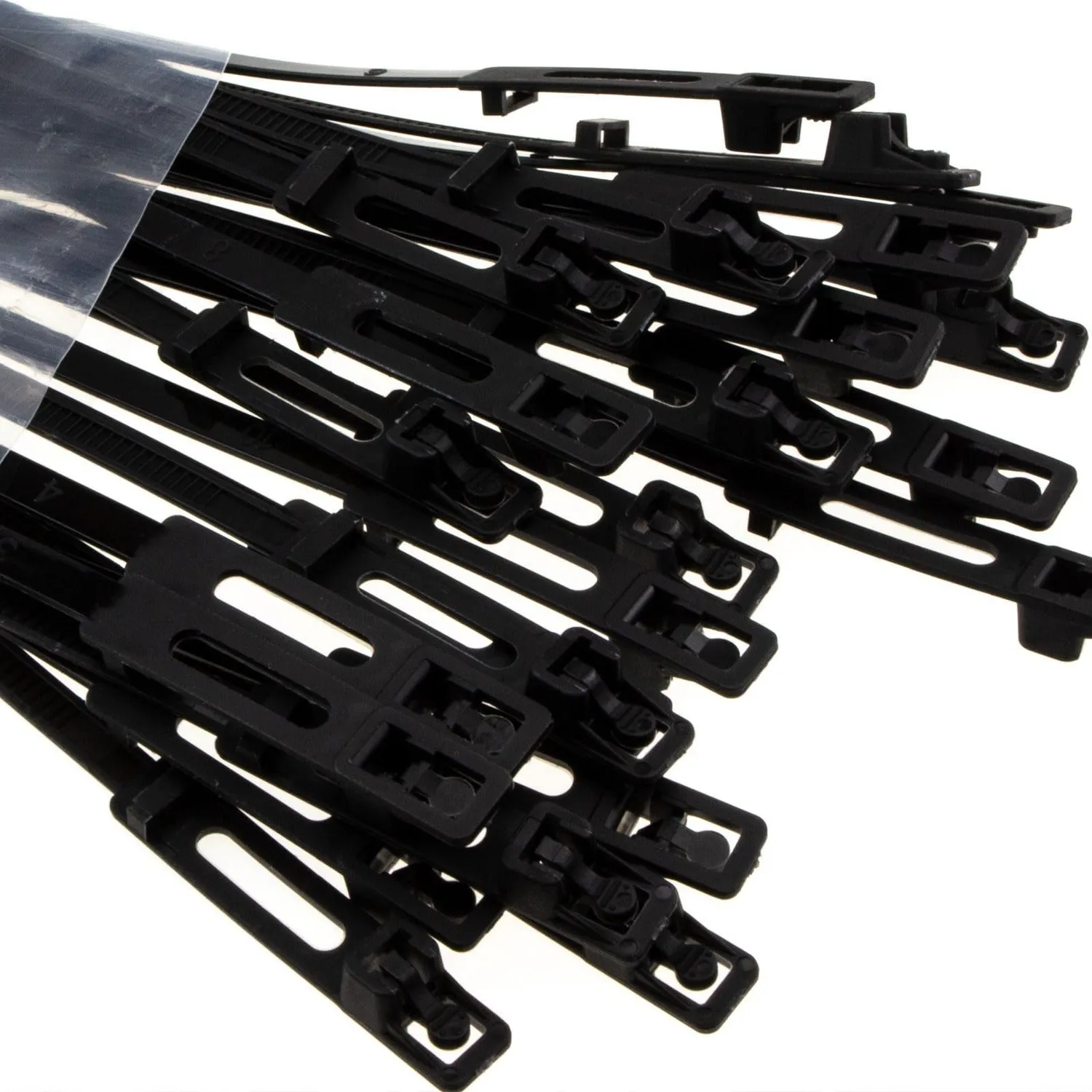 enTie Kabelbinder wiederverwendbar 4,8x220mm schwarz 25 St