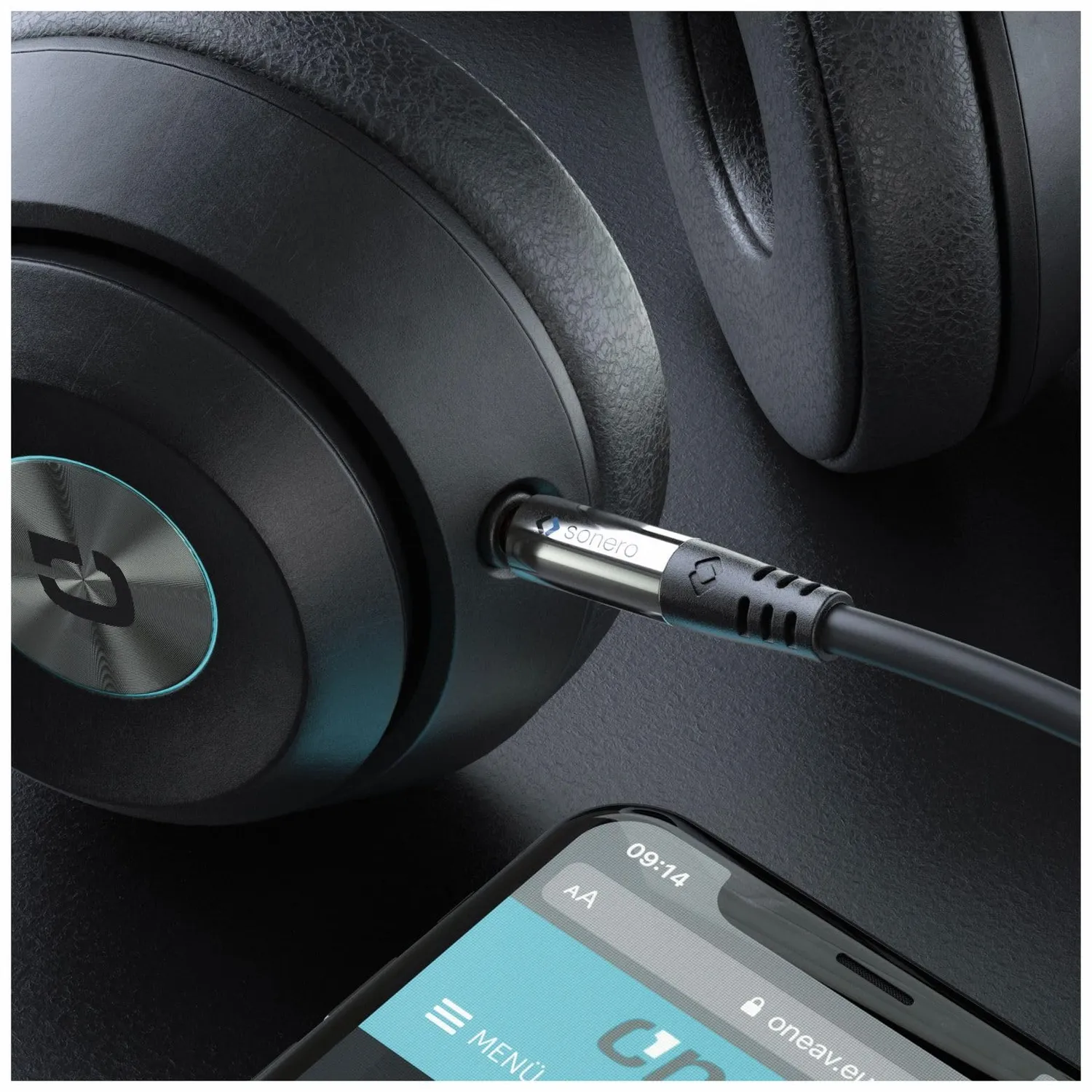 Sonero Premium 3,5mm Klinke Audiokabel 3 m schwarz Stereo