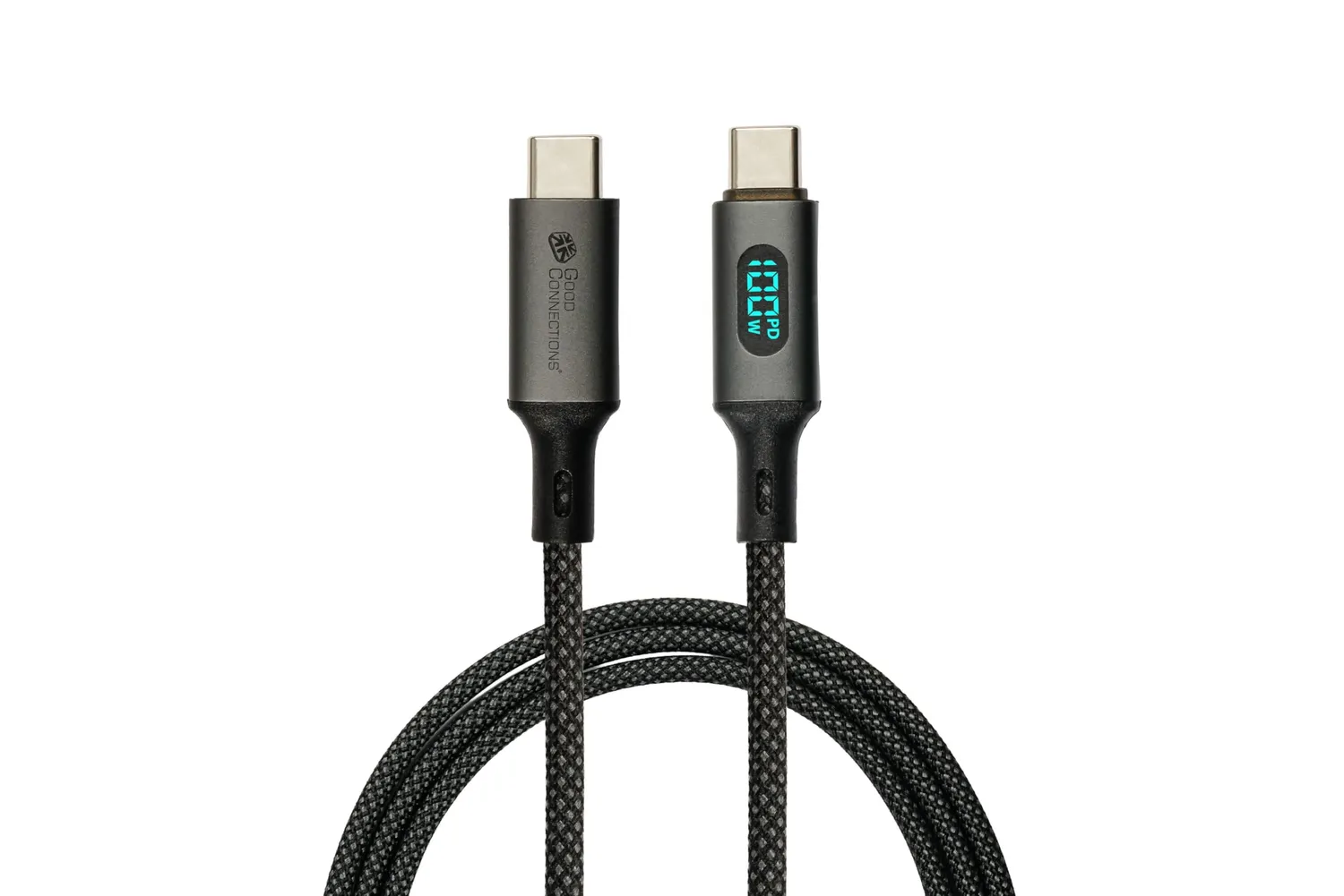 Good Connections USB-C Kabel 100W Display 1m schwarz