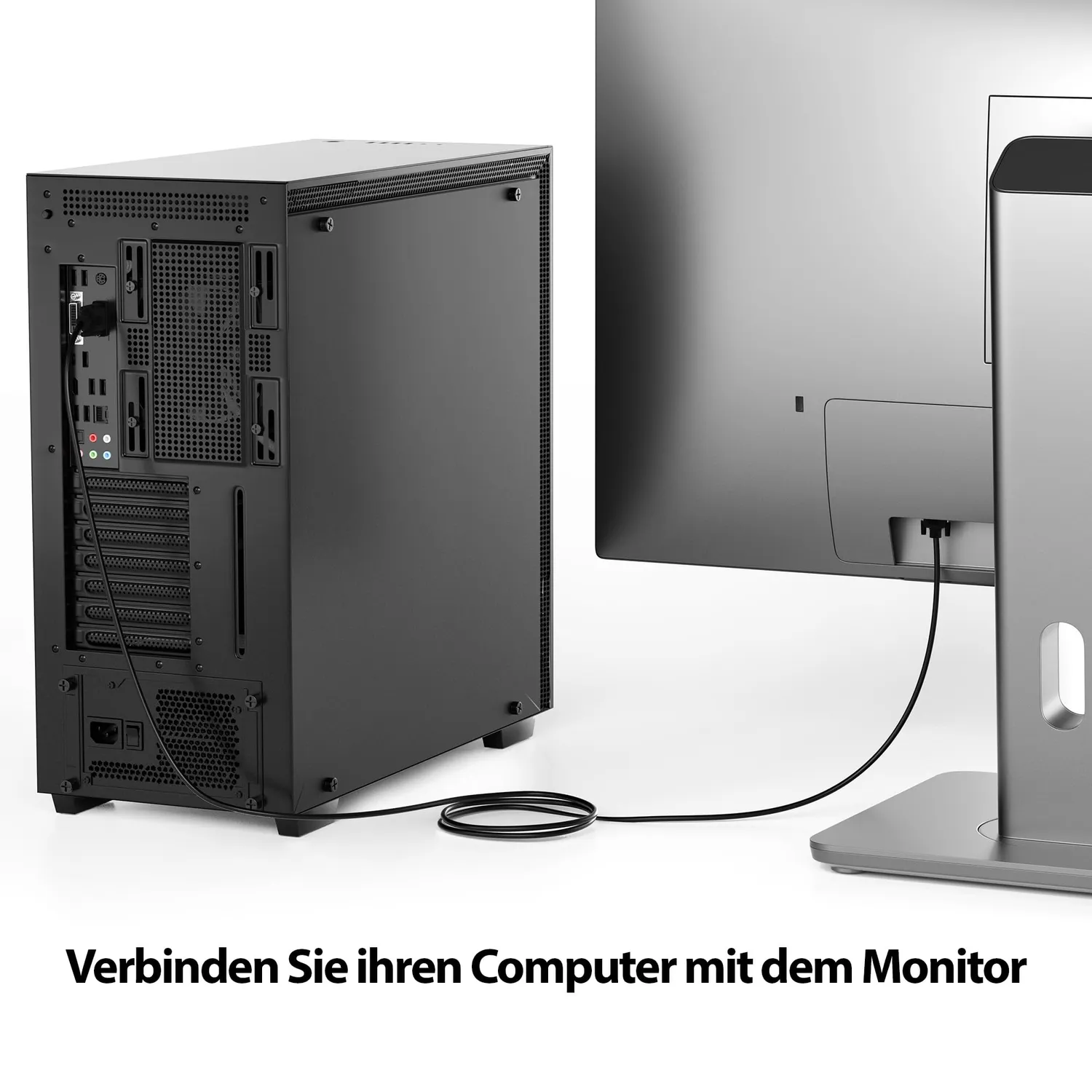 Jamega VGA Kabel 1m Full HD Monitorkabel 15-polig
