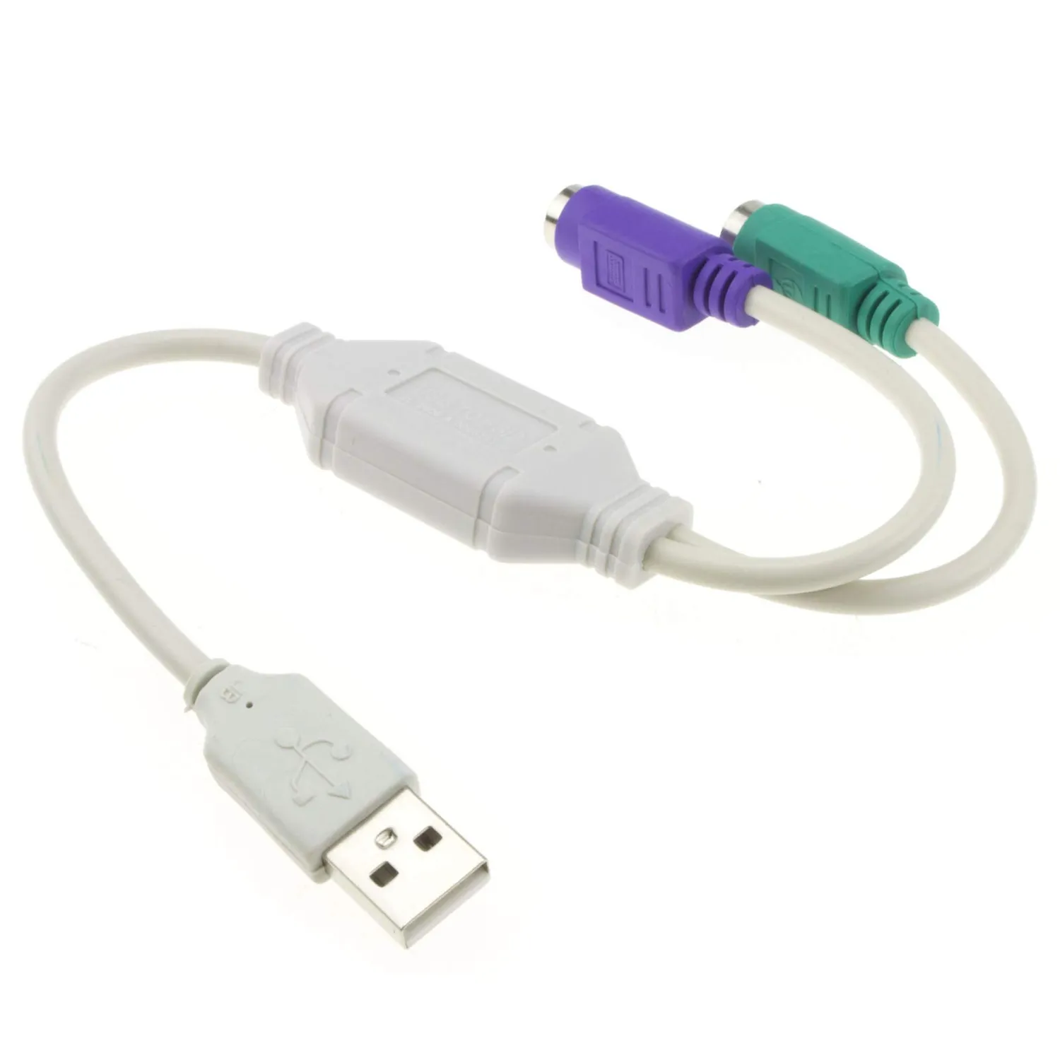 Kenable USB zu Dual-PS/2 Adapterkabel Tastatur Maus aktiv