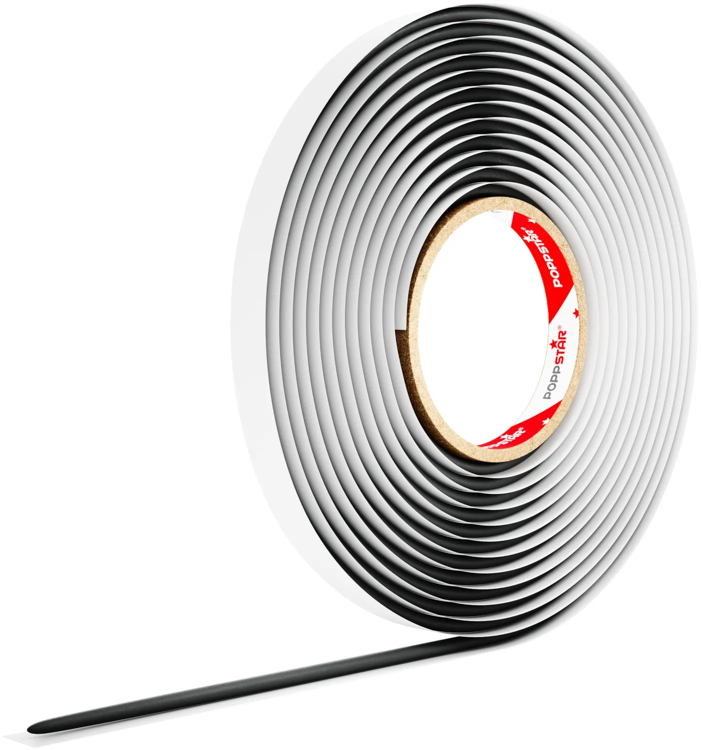 Poppstar Butylrundschnur Klebeband 5 m x 10 mm schwarz