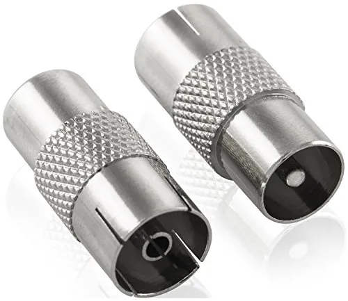 Poppstar SAT-Adapter IEC Set 8 Stück versilbert