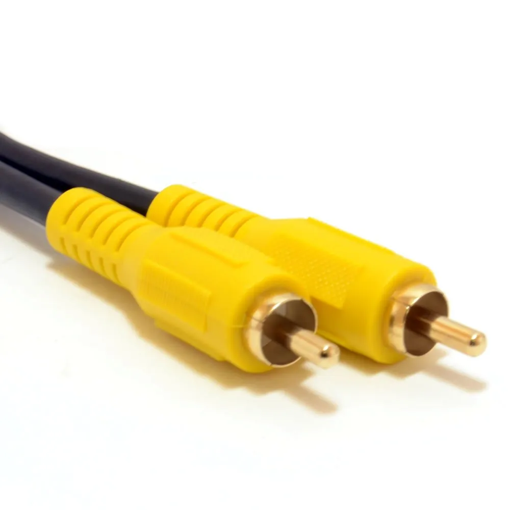Kenable Cinch Koaxial Audiokabel RG59 1m Schwarz 75 Ohm