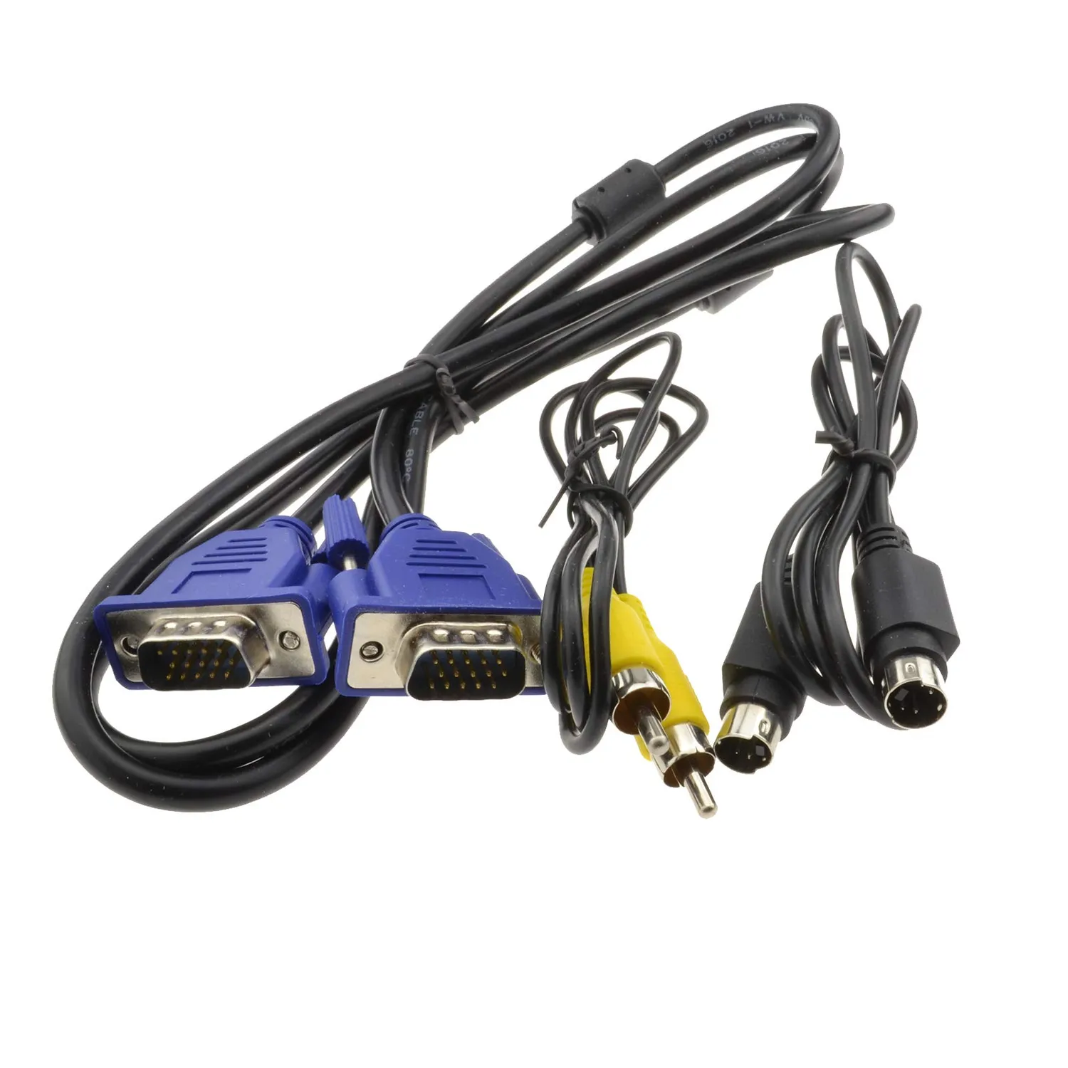 Kenable Composite S-Video zu VGA Konverter mit Netzteil