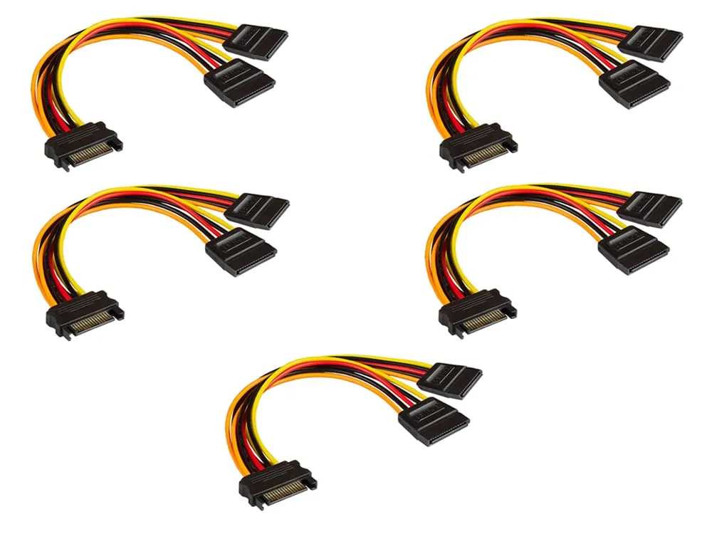 Good Connections SATA Y-Stromkabel Stecker-2x Buchse 20 cm