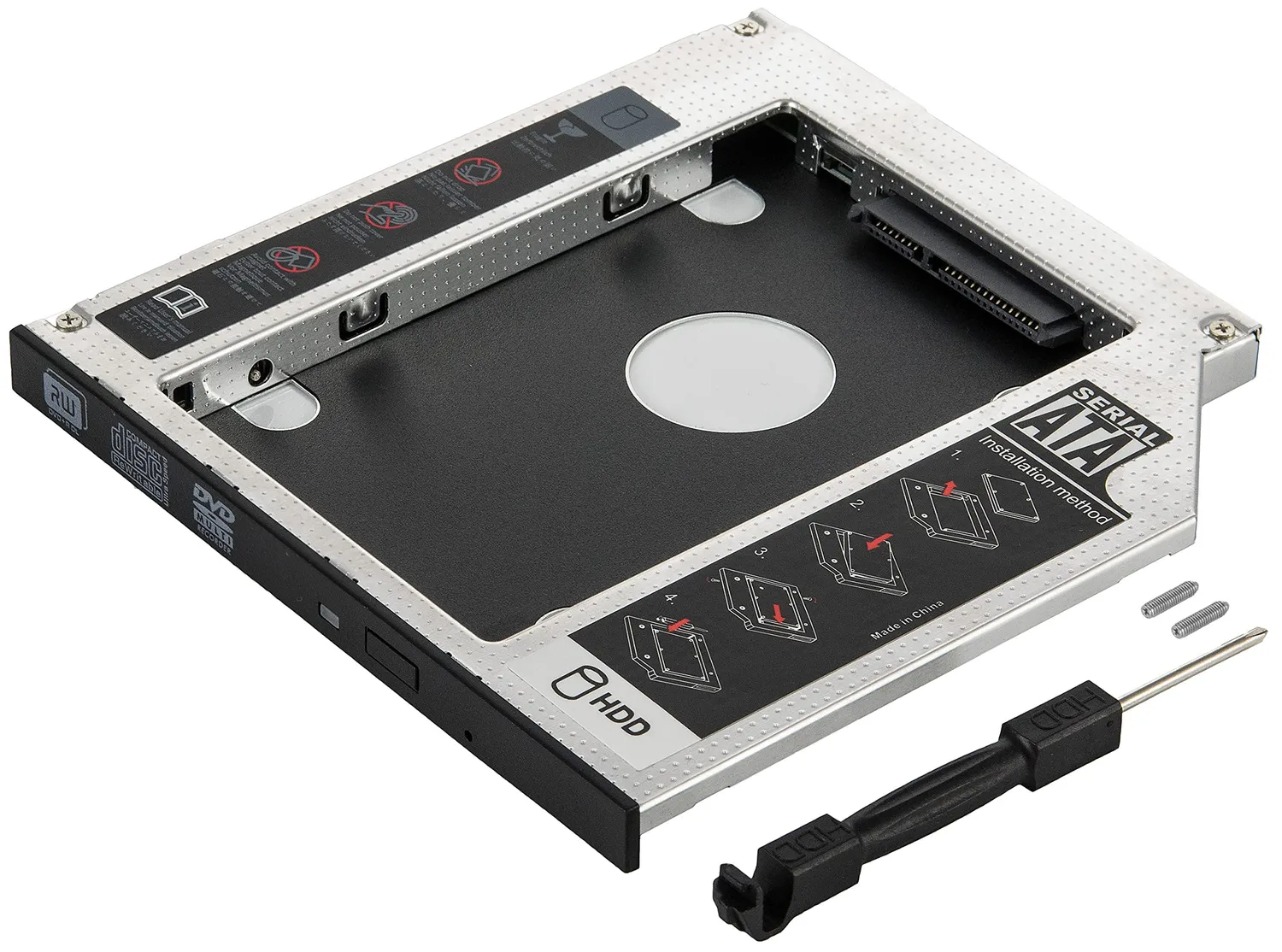 Poppstar 9,5mm HDD Caddy 2,5" schraubenlos