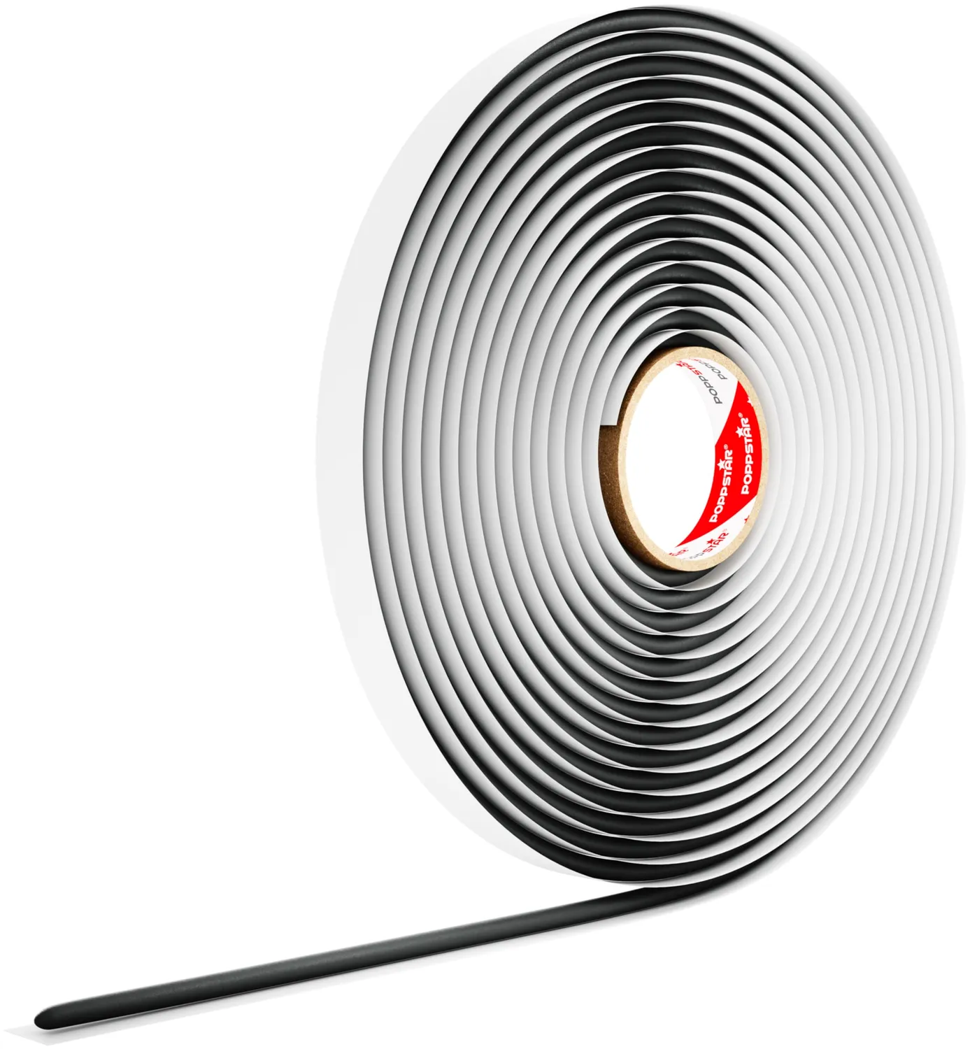 Poppstar Butylrundschnur Klebeband 5 m x 10 mm schwarz