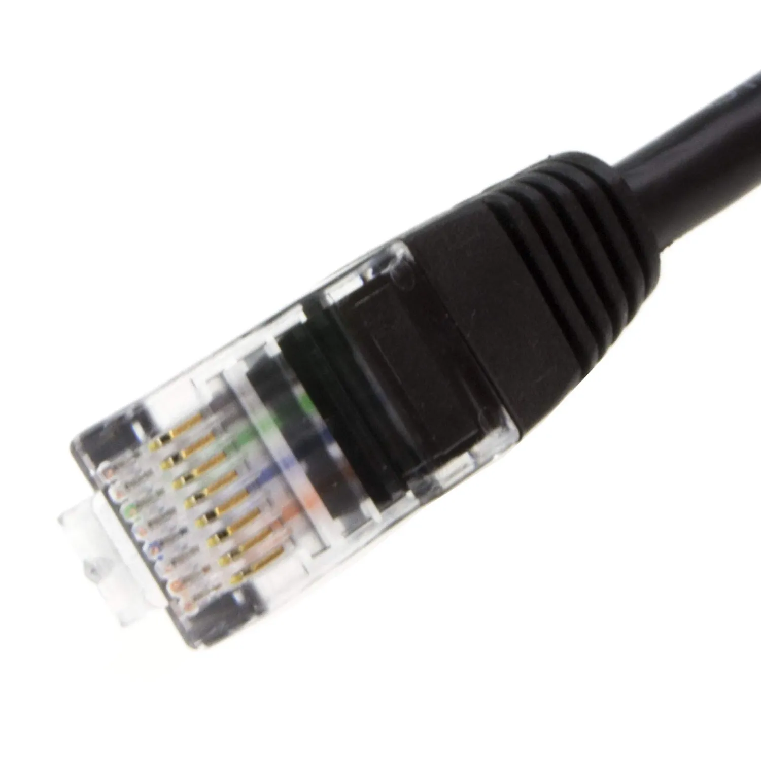 Kenable CAT5e Netzwerkkabel Verlängerung 0,5 m Schwarz Kupfer