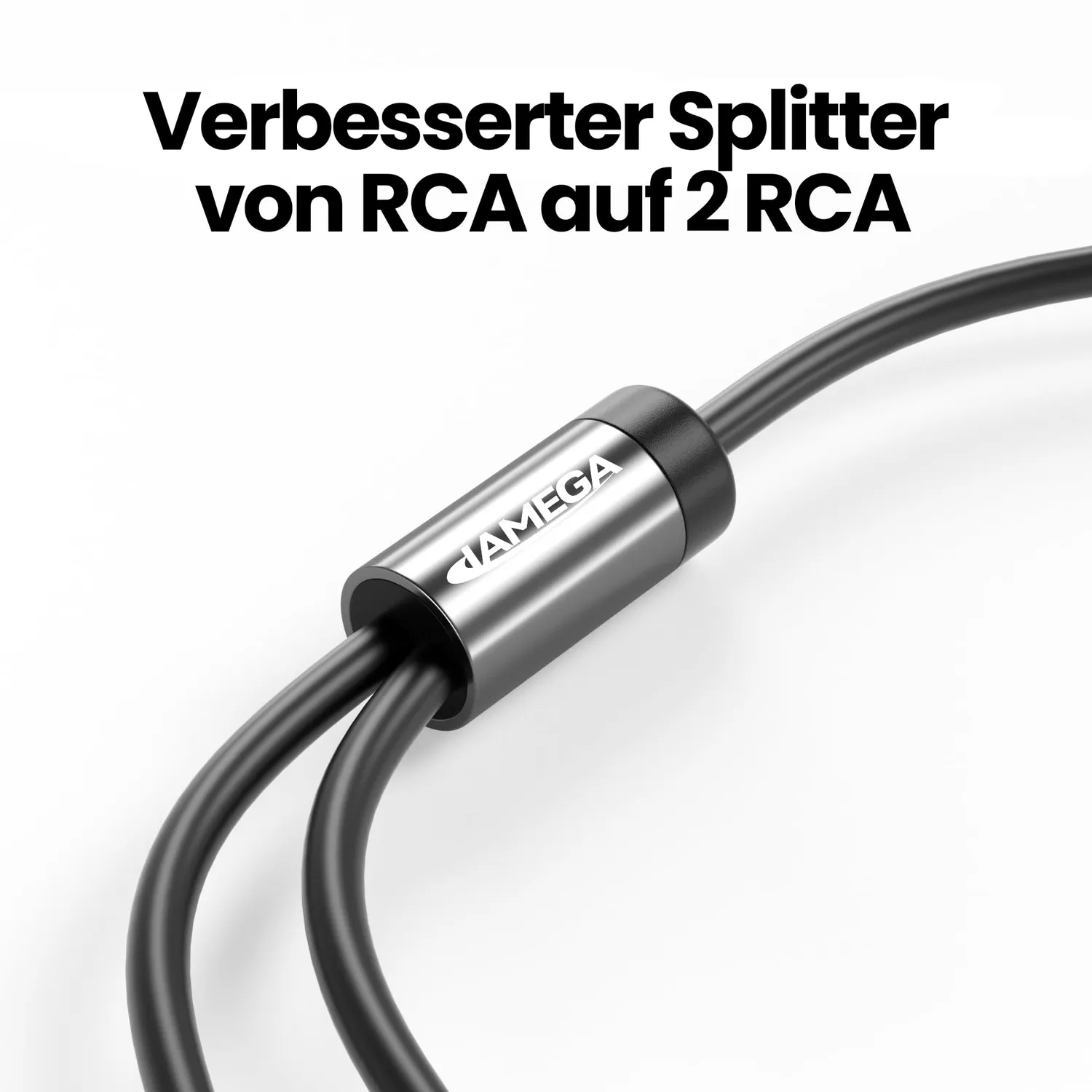 Jamega Cinch Y-Kabel 1 m Subwoofer vergoldet