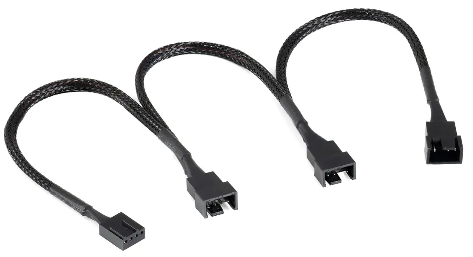 Poppstar PWM Lüfter Verteilerkabel 20cm 3-fach 4-Pin