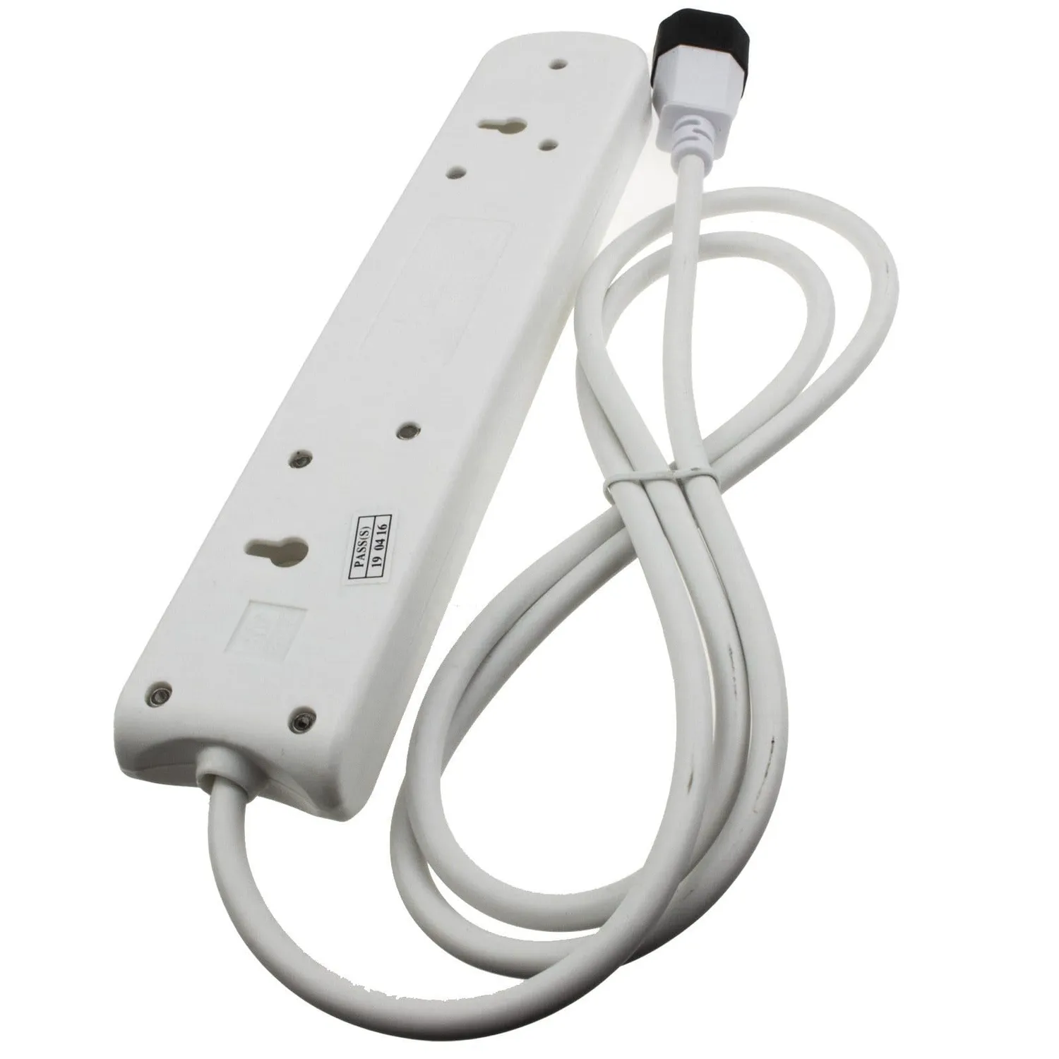 Kenable IEC C14 Verteilerkabel 4-fach UK 1,5m Weiß