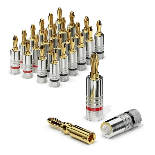 Sonero S-SC000-24 Bananenstecker 24er-Set vergoldet