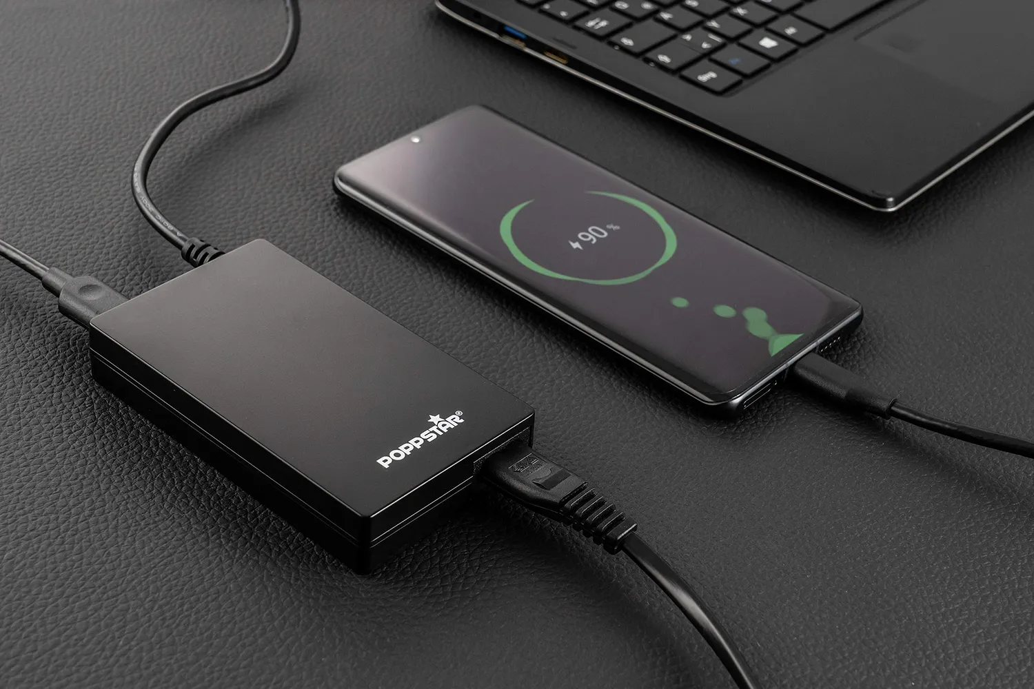 Poppstar Slim Netzteil 100W 19V Notebook Ladekabel USB 3m