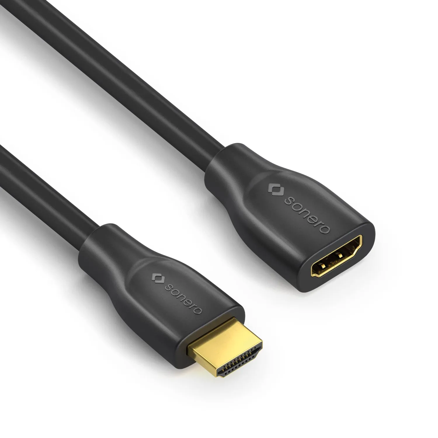 Sonero X-PHC040-010 HDMI Verlängerung 1m schwarz 4K 60Hz