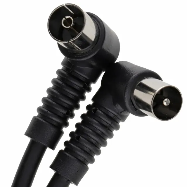 kenable RF Koax Antennenkabel gewinkelt 0,6 m schwarz
