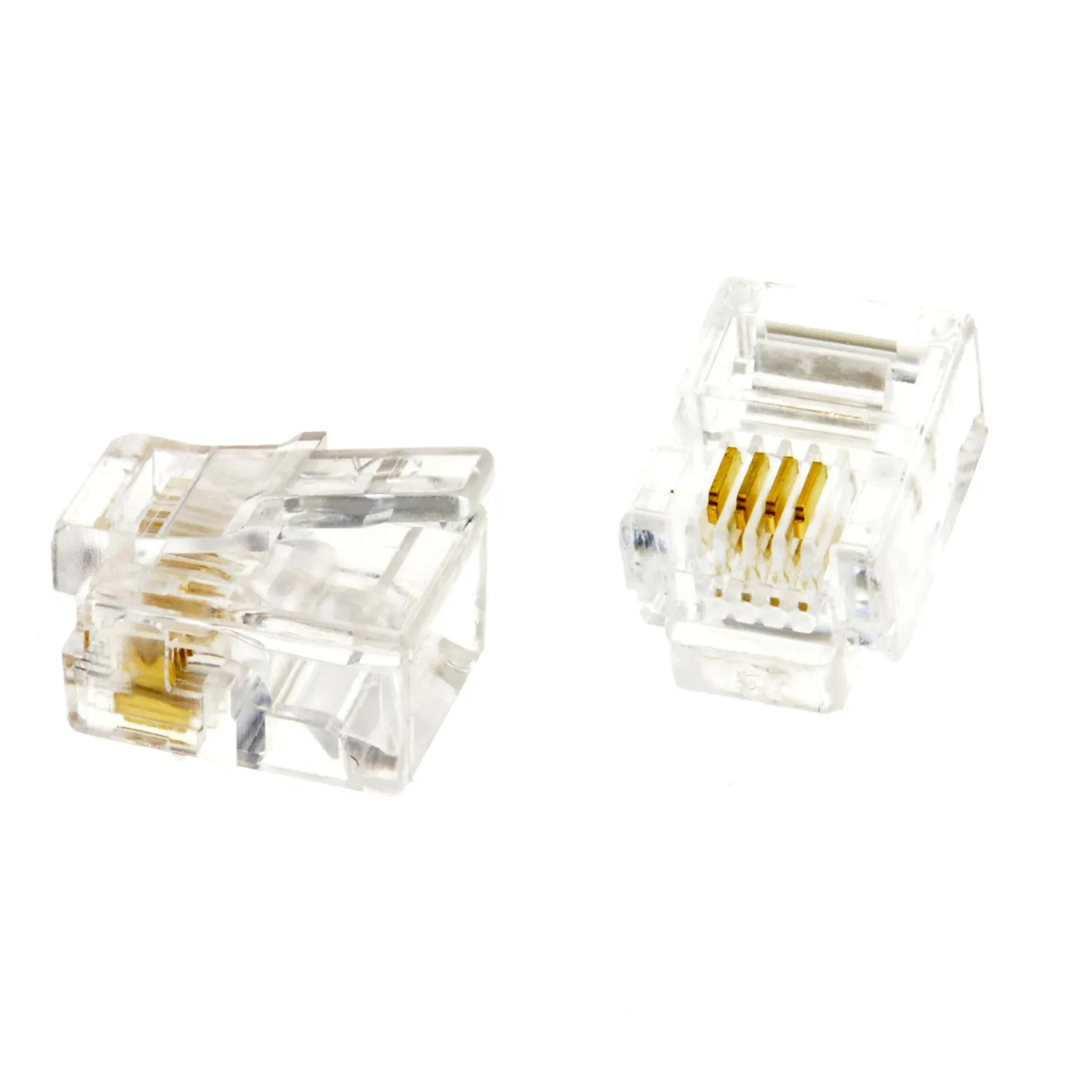 Kenable RJ11 6P4C Crimpstecker 10 Stück Telefon