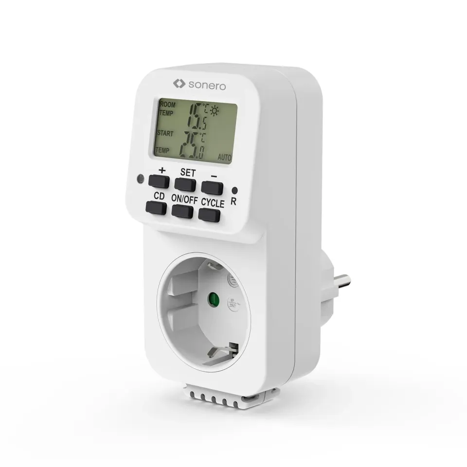 Sonero Thermostat-Steckdose weiß 3600 W 0-40°C