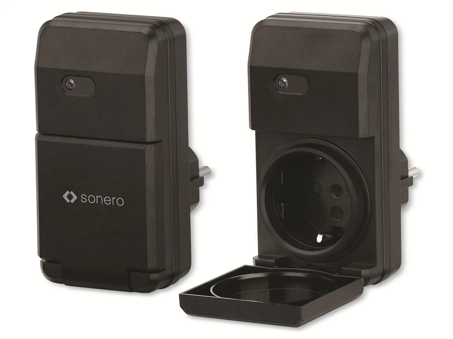 Sonero Funksteckdosen Set Outdoor schwarz 30 m 1100 W
