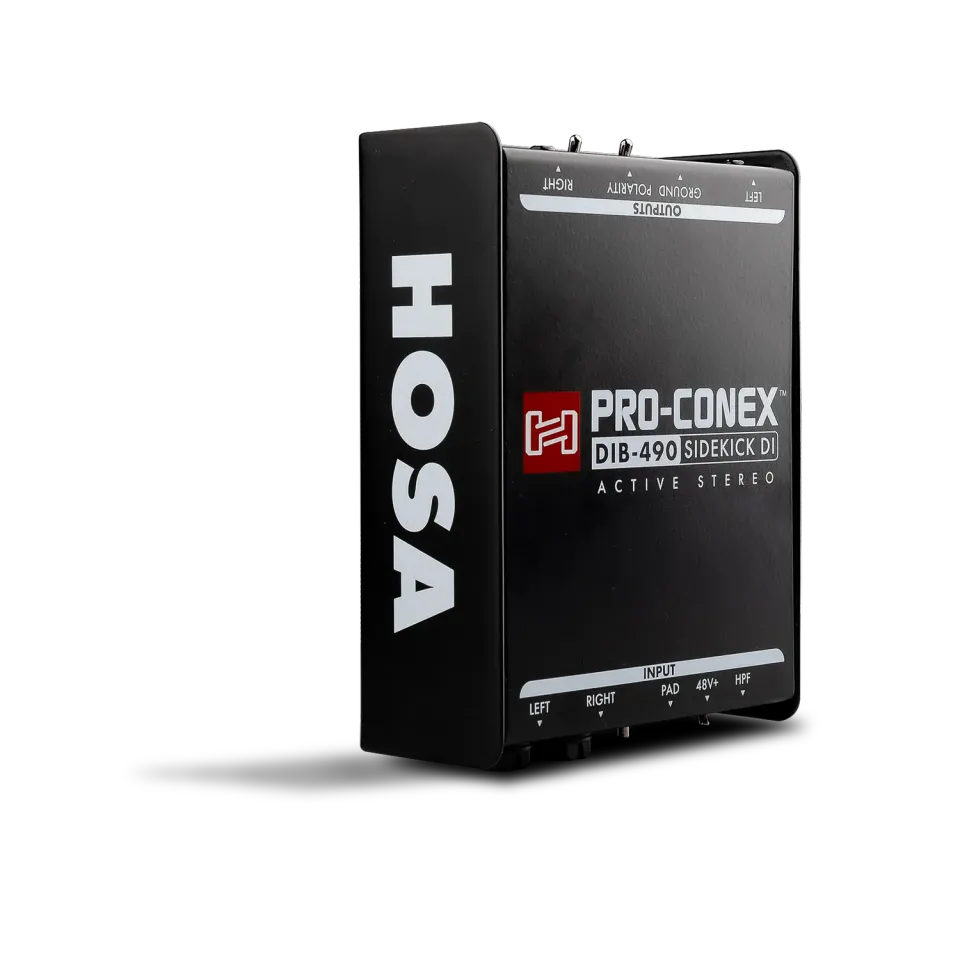 Hosa DIB-490 Sidekick DI-Box aktiv stereo Pro-Conex