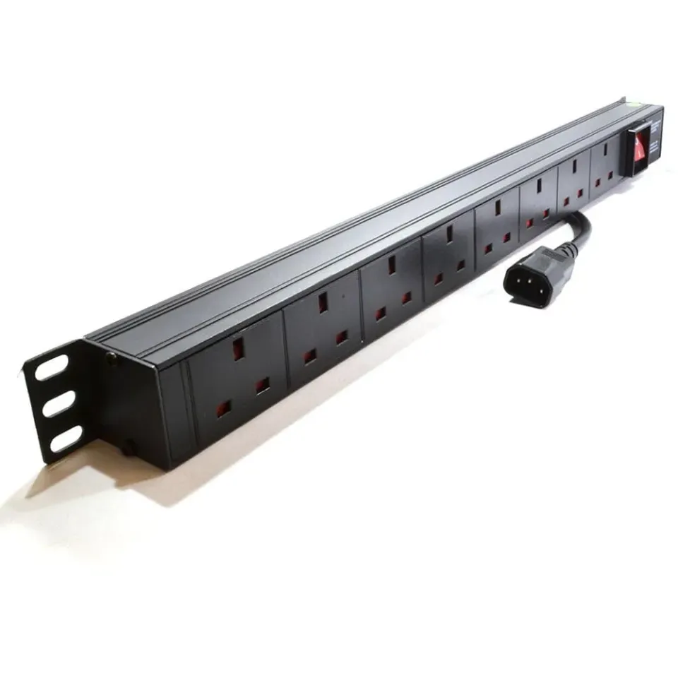 Kenable 8-fach Rack-Steckdosenleiste 1,8 m vertikal
