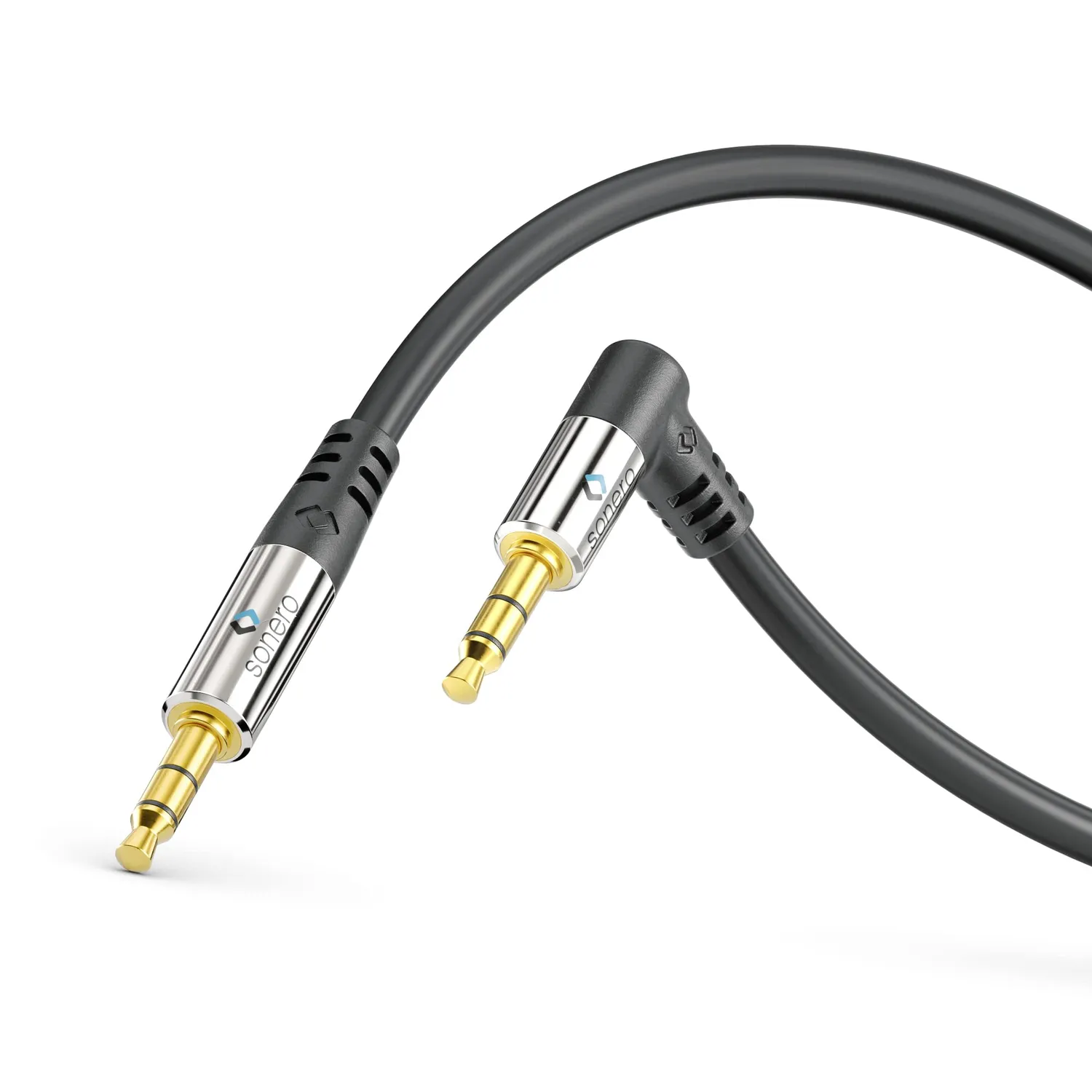 Sonero S-AC510-010 Premium Audiokabel 1 m schwarz 90°