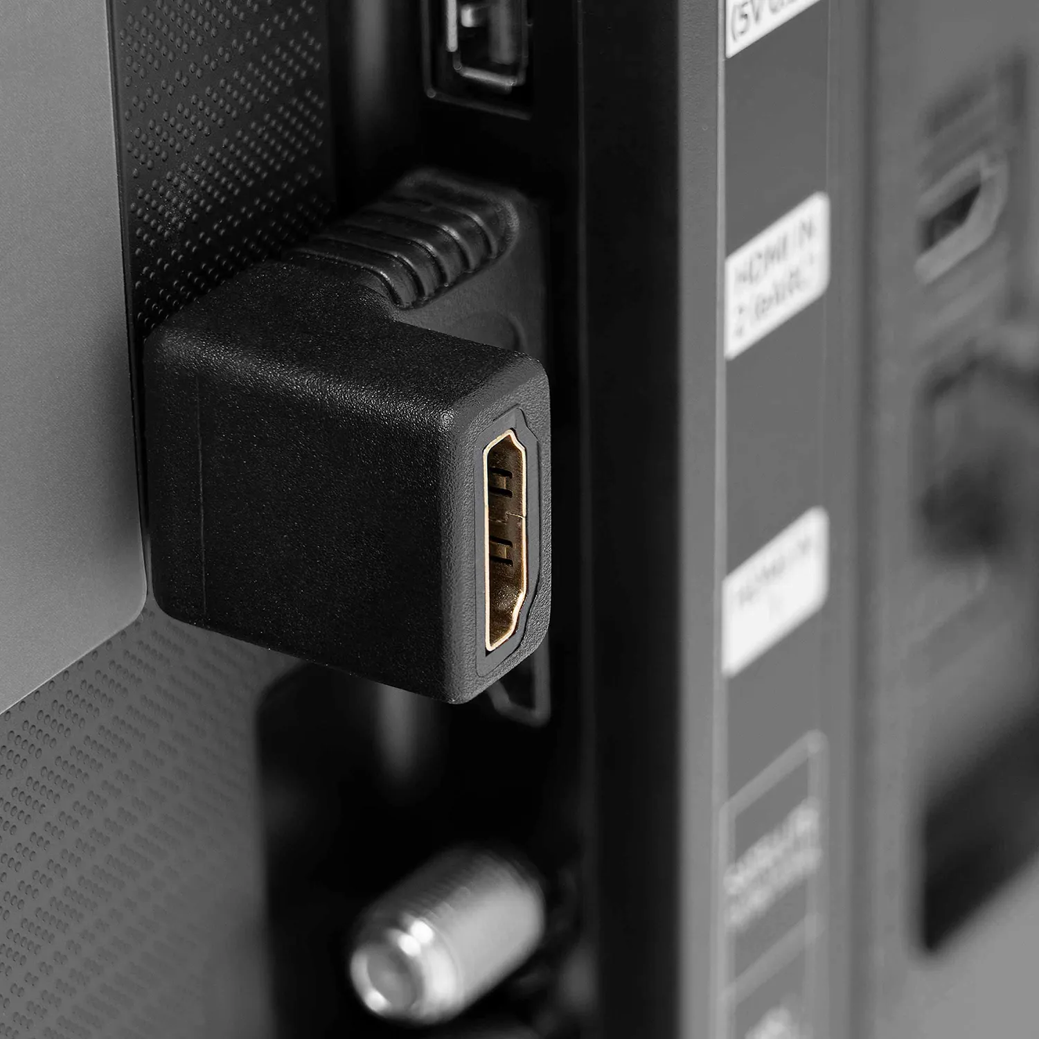 Poppstar HDMI Winkeladapter 90 Grad 2er Set 4K