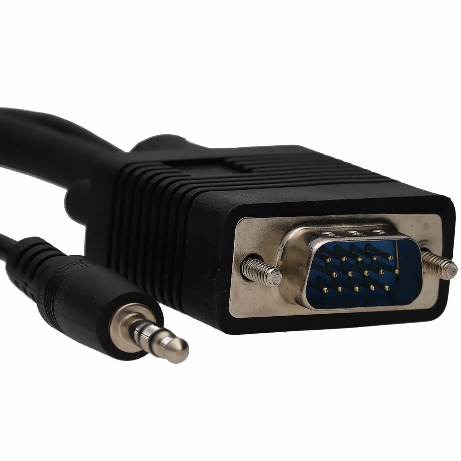 Kenable VGA Kabel mit Audio 3,5mm Klinke 3m schwarz