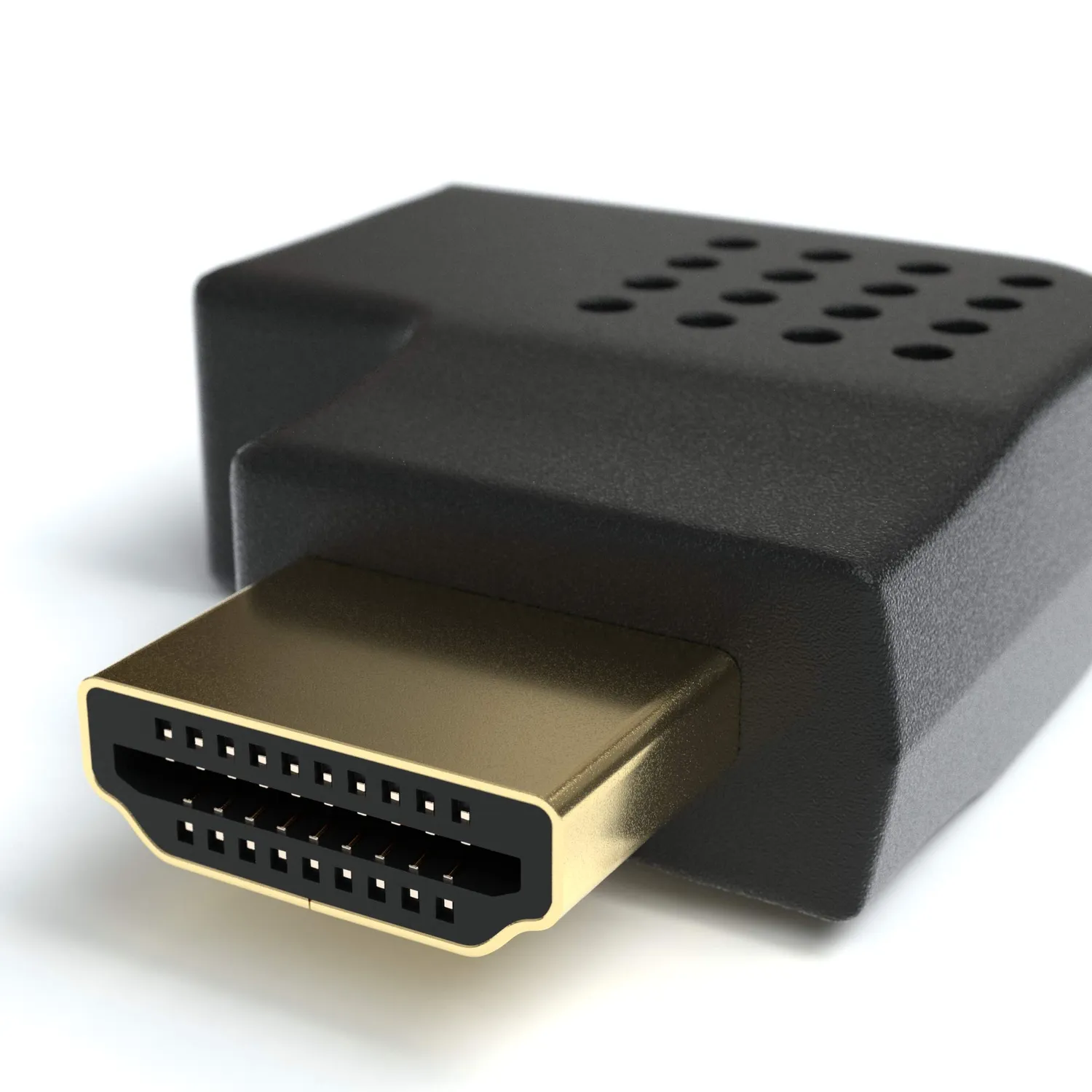 Jamega HDMI Winkeladapter Links 90° flach 4K vergoldet