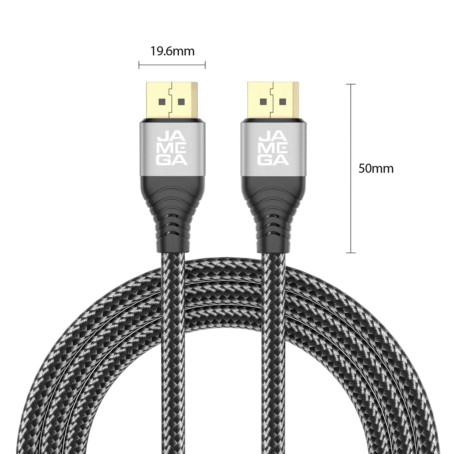 Jamega DisplayPort Kabel 1.4 8K 1,5m Gaming Nylon