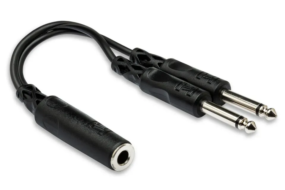 Hosa YPP-106 Y-Kabel Klinke 15cm für Stereo-Split