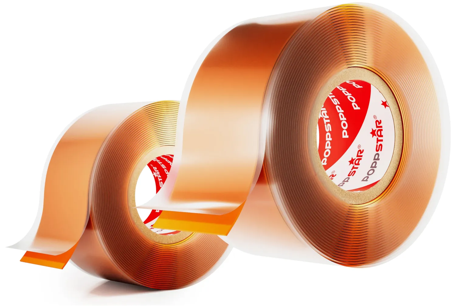 Poppstar Silikonband 3m x 25mm Orange 1 Rolle