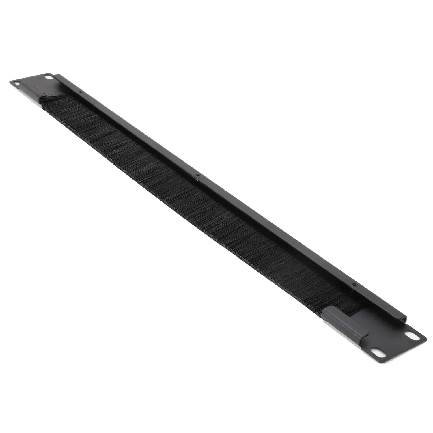 Kenable Bürstenleiste 1U Halbes Frame 19 Zoll Schwarz