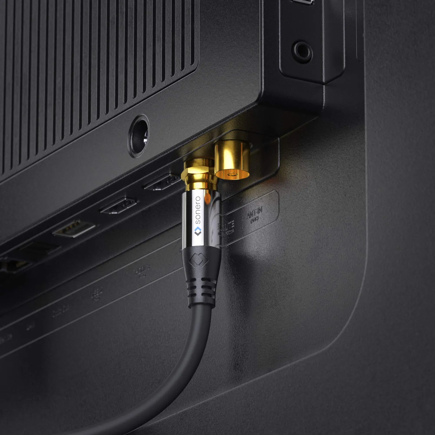 Sonero S-SC000-050 Sat Antennenkabel 5 m schwarz F-Stecker