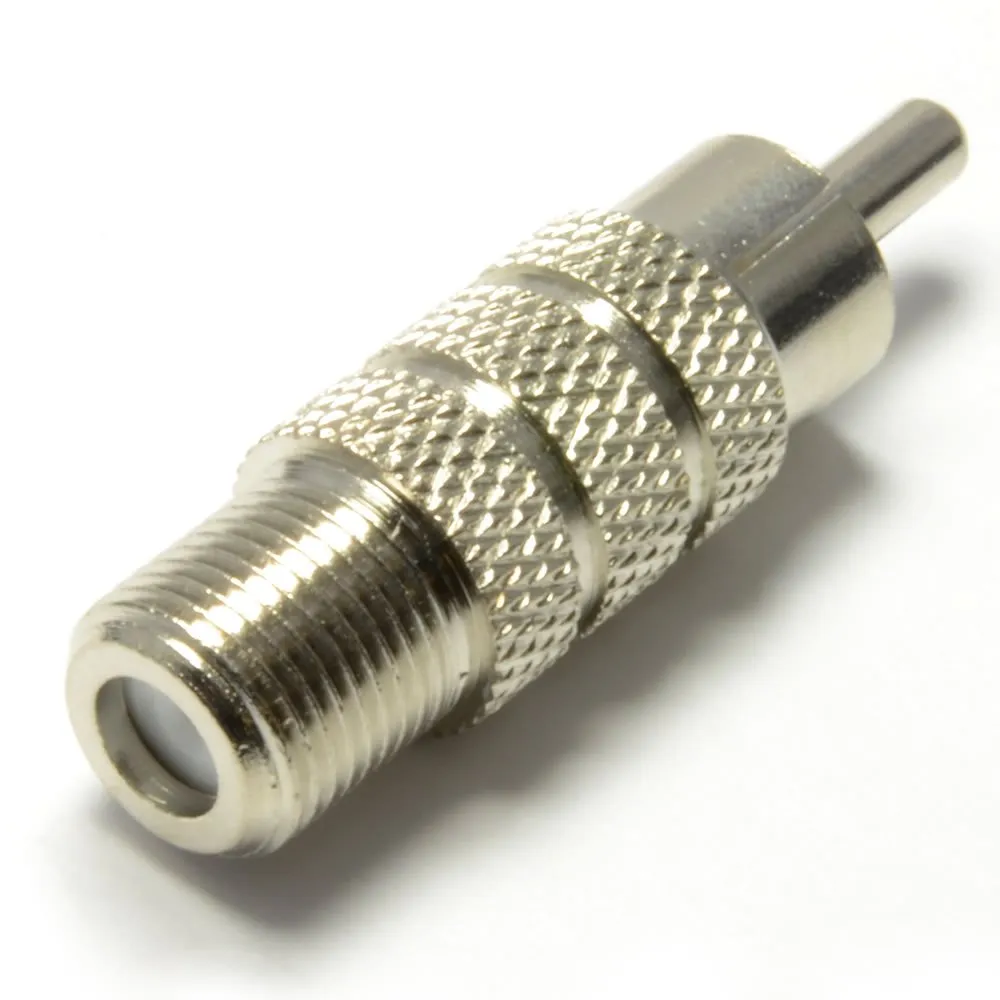 Kenable F-Typ Buchse Cinch Adapter vergoldet Gold