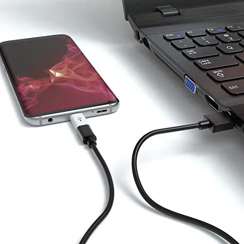 JAMEGA Micro-USB auf USB-C Adapter Ladeadapter