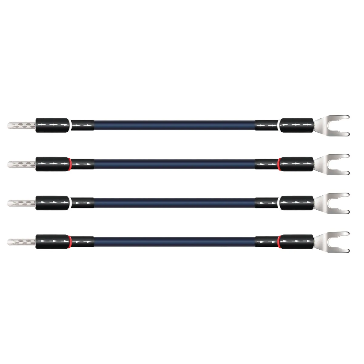 WireWorld Oasis 10 Bi-Wire Jumper Banane 4er-Set