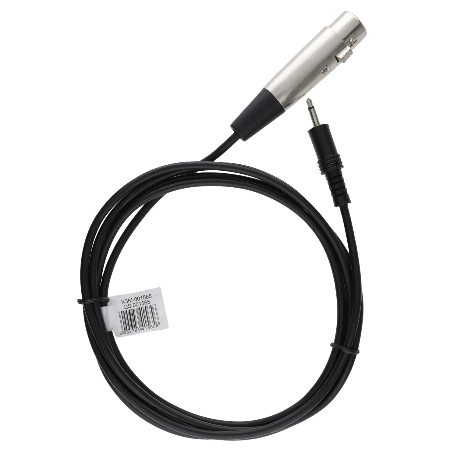 Kenable 3,5mm Klinke auf XLR Kabel 2m schwarz mono