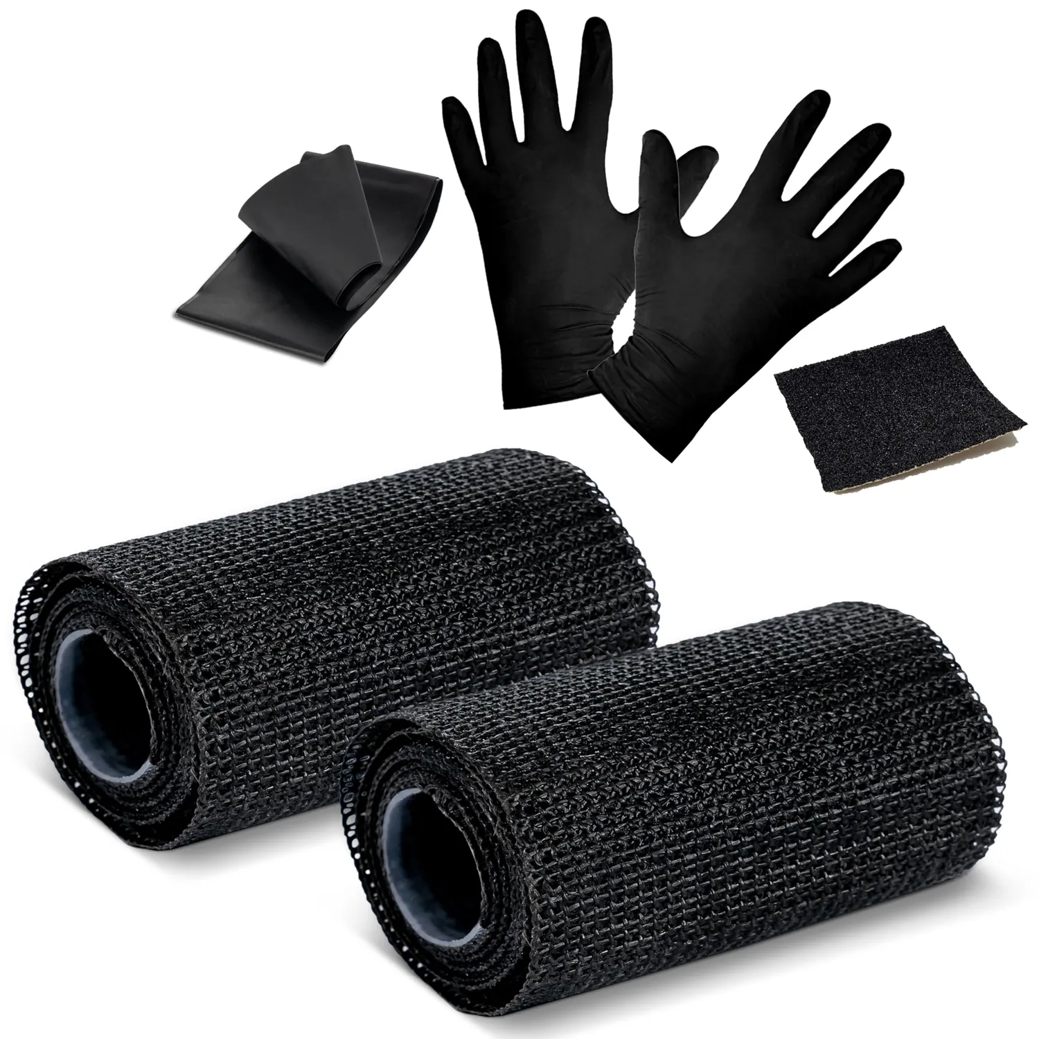 Poppstar Reparaturband Glasfaser 10cm x 1,5m 1 Rolle schwarz