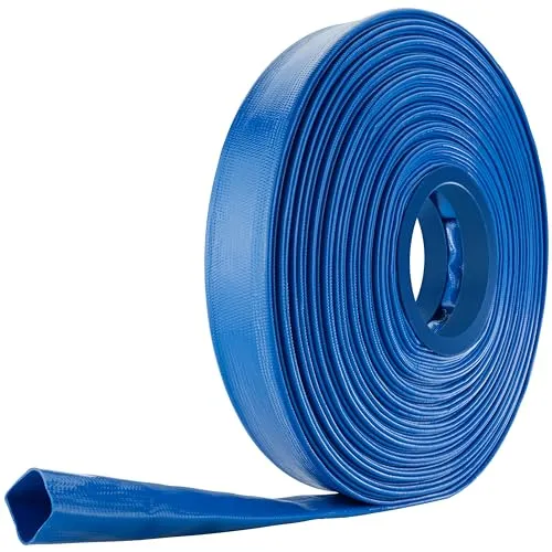 Poppstar PVC Flachschlauch 40m 38mm Blau 7 bar