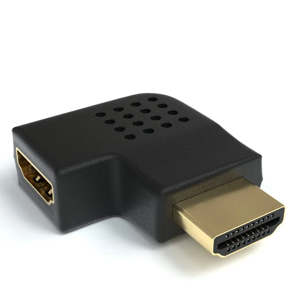 Jamega HDMI Winkeladapter Links 90° flach 4K vergoldet