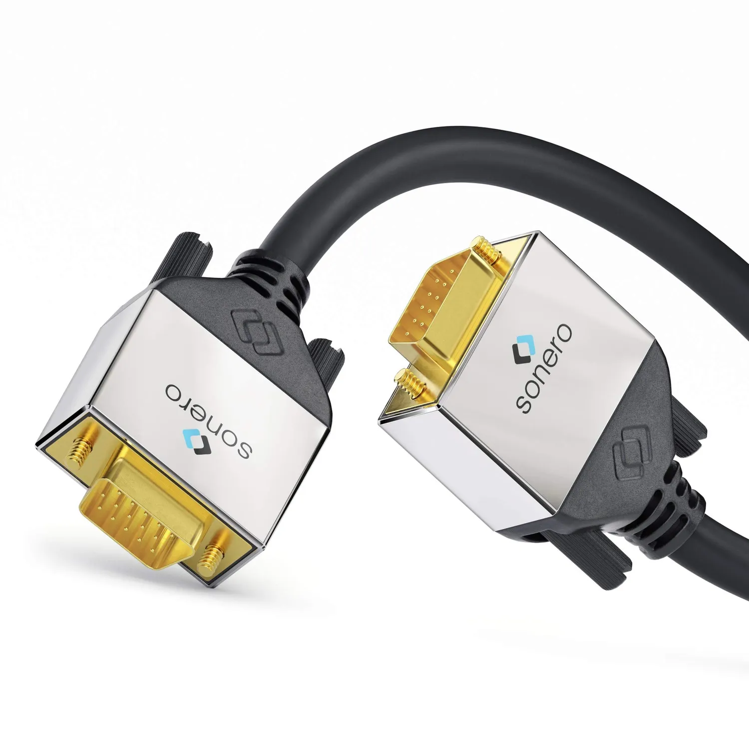 Sonero S-VC000-015 VGA-Kabel 1,5 m schwarz Full-HD