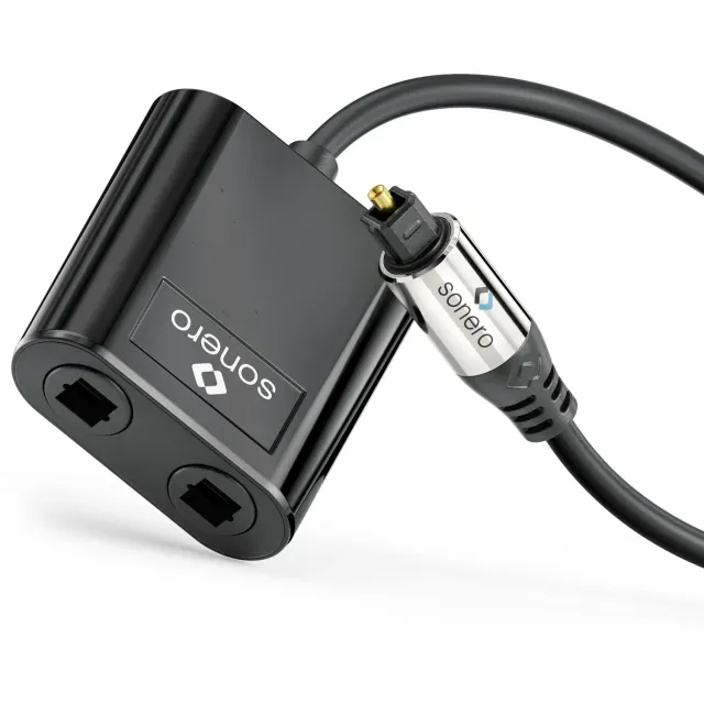 Sonero Premium S-OCA001 Toslink Splitter 0,15 m schwarz