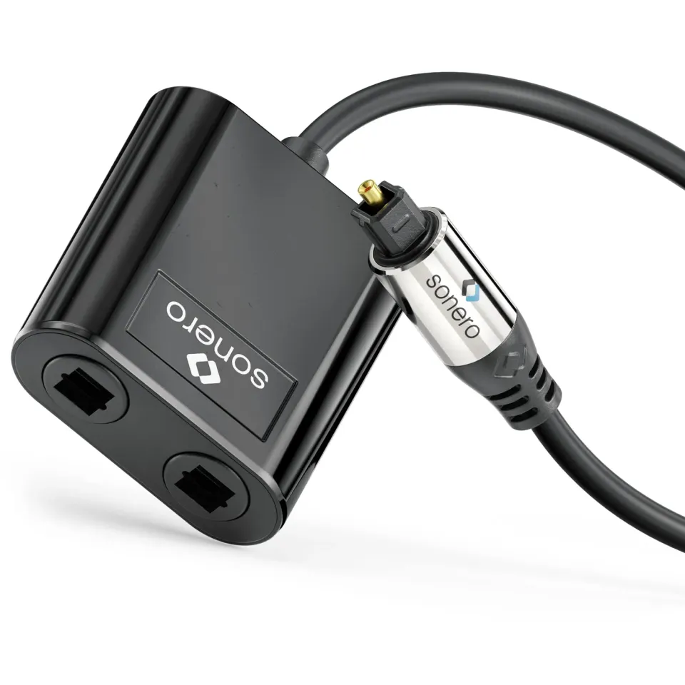 Sonero Premium S-OCA001 Toslink Splitter 0,15 m schwarz
