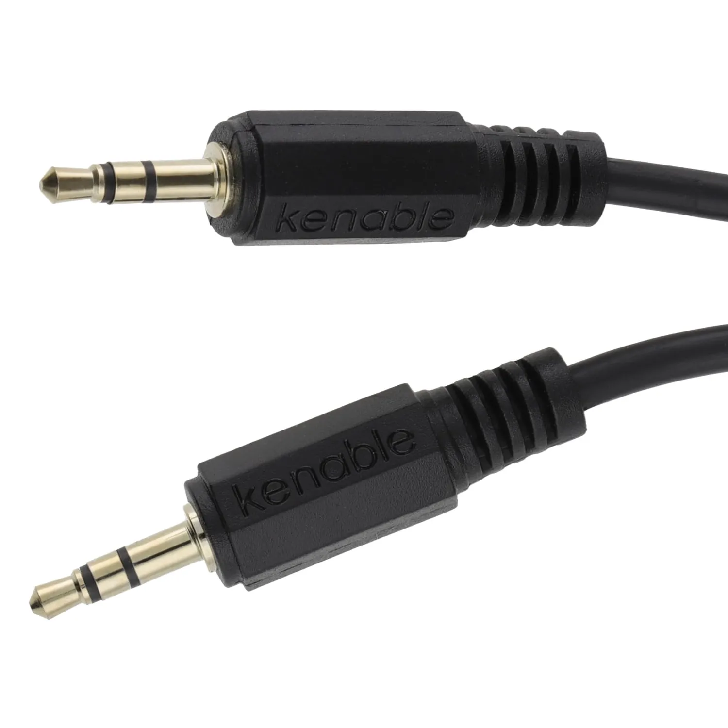 Kenable AUX Klinkenkabel 3,5mm 2m schwarz male-male
